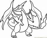 Charizard Mega Pokémon sketch template