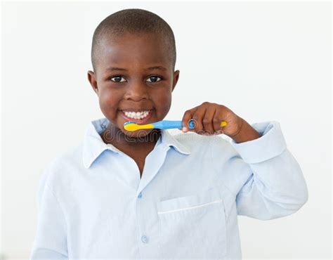 smiling  boy brushing  teeth stock photo image  husband