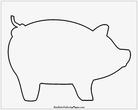 pig template coloring pages