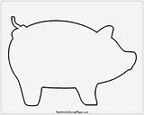 Pig Simple Template Pages Coloring Animal Templates sketch template