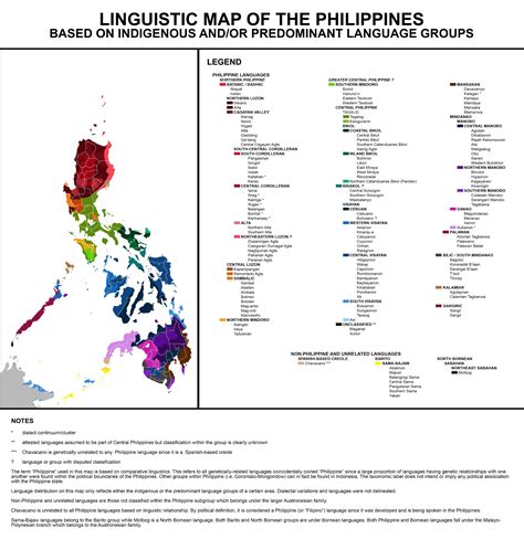 linguistic map   philippines based  maps   web