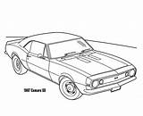 Camaro Coloring Pages Ss 1967 Cars Drawing Chevy 1969 69 Chevrolet Nova Outline Chevelle Color Sketch Print Printable Drawings Getdrawings sketch template