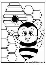 Coloring Bumble Bees Iheartcraftythings Beehive Boys Honeycomb sketch template