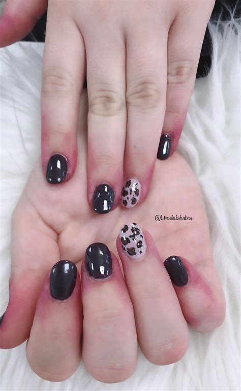 leopard nail spa nails beauty