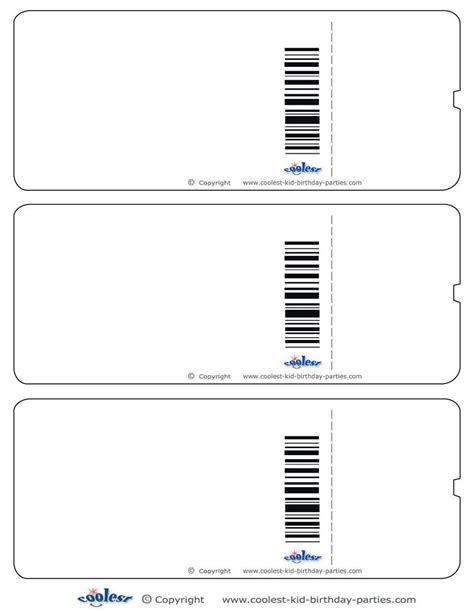 Blank Printable Airplane Boarding Pass Invitations Coolest