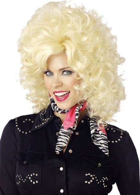 country western wig blonde adult description great for a