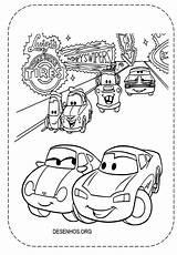 Carros Mcqueen sketch template