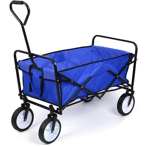 buy homfa garden cart trolley foldable pull wagon folding trolley camping trolley  wheels