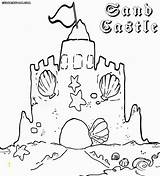Coloring Pages Sandcastles Sand Castle Sheet Awesome Collection Divyajanani sketch template