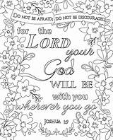 Verses Printables Joshua Psalm Malvorlagen Scriptures Seniors Nbspthis sketch template