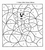 Color Animal Number Easy Printable Worksheets Numbers Coloring sketch template