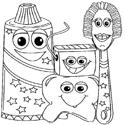 picture  dental health coloring page  picture