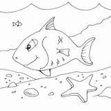 Fish Coloring Pages Happy Colouring Funny Printable 2010 Print Seipp Dave Drawn Sheets sketch template