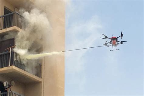 uae tests drone  dousing fire  highrise apartments gulftoday