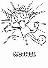 Coloring Pages Pokemon Meowth Rocket Team Regigigas Color Persian Normal Sheets Pikachu Kids Getcolorings Printable Library Clipart Print Choose Board sketch template