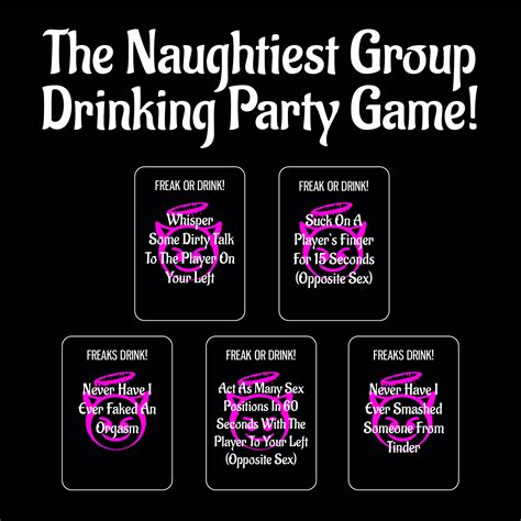 Freak Or Drink The Naughtiest Group Adult Drinking Game For Etsy