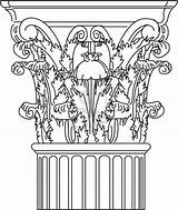 Corinthian Column 123rf sketch template
