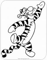 Tigger Coloring Pages Disneyclips Cheerful Funstuff sketch template