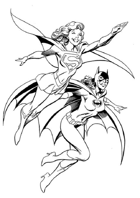 supergirl coloring pages coloring home