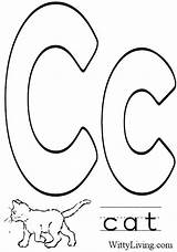 Letter Coloring Pages Kids Alphabet Drawing Crafts Cat Printable Letters Cartoon Craft Print Cool Getdrawings Numbers sketch template