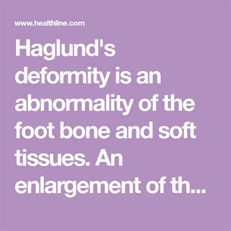 haglunds deformity  symptoms  diagnosis haglunds deformity deformed diagnosis