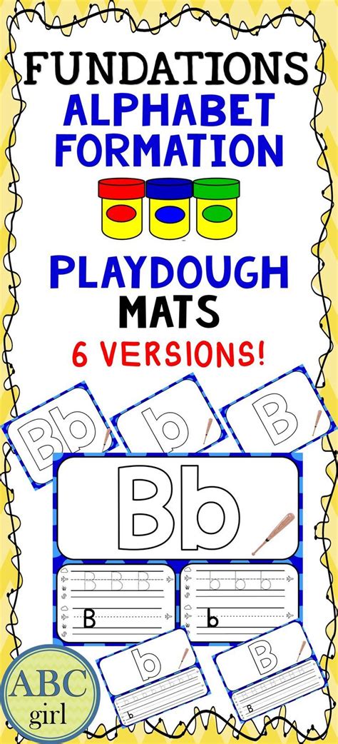 fundations alphabet formation playdough mats