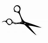 Scissors Vector Clipart Clip Designs Hair sketch template