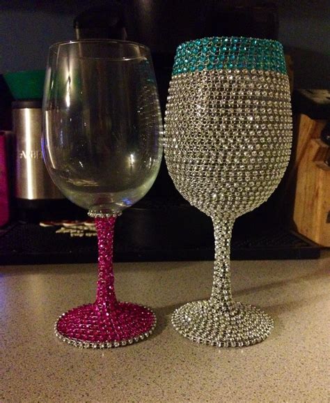 Pin By Mindy Harrison On Bling Ideas Diy Wine Glass Diy Wine Glasses
