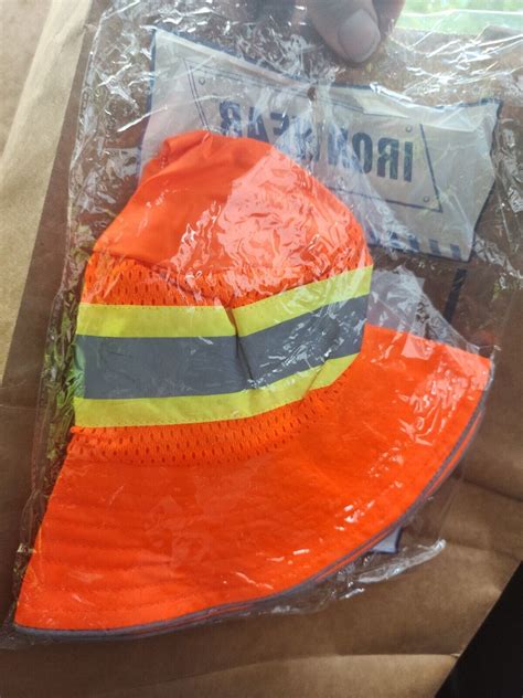 Booney Orange Reflective Safety Work Construction Hat 607659127128 Ebay