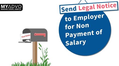 send legal notice   payment  salary    minute myadvo youtube