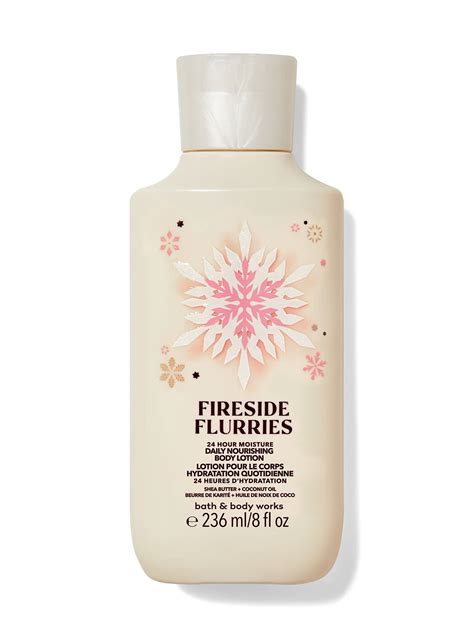 fireside flurries daily nourishing body lotion bath  body works