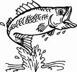 Coloring Fishing Pages Fish Bass Color Trout Printable Outline Lure Kids School Print Boat Drawing Online Epic Getdrawings Pag Adult sketch template