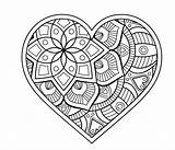 Herz Mandalas Malvorlagen Malvorlage Muster Mosaic Malen Coloringpagesforkids Erwachsenen Kinderbilder Motive Besuchen Malvorlagentv sketch template