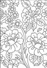 Coloring Pages Adult Flower Book Printable Patterns Drawings sketch template