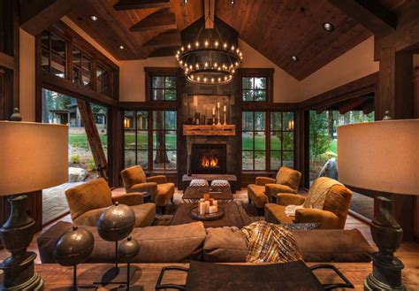 rustic living room decor ideas inspired  cozy mountain cabins