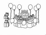 Party Coloring Birthday Pages Prepare Color Place Print Button Through sketch template