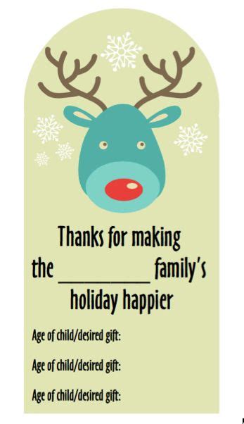 giving tree tags  families tree tags personalized holiday