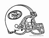 49ers 49er Raiders Chiefs Coloringhome Helmets Oakland Fran sketch template