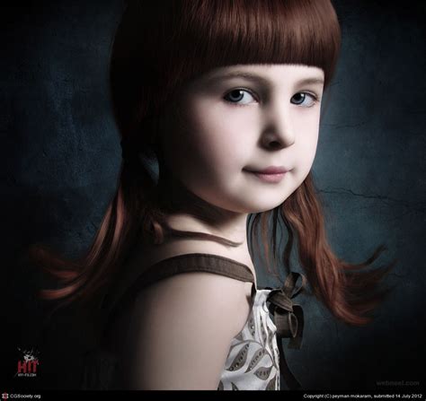 kid girl realistic character design  peyman mokaram  full image
