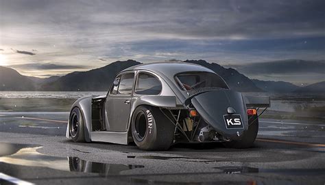 hd wallpaper black coupe volkswagen car  beetle tuning future