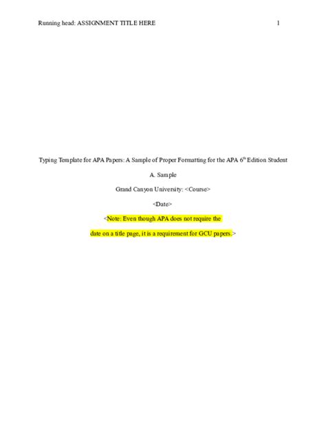typing template   papers  sample  proper formatting
