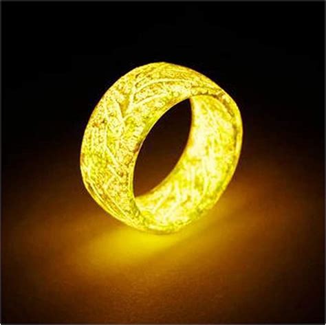 lishiny luminous glow ring glowing   dark jewelry unisex decoration fluorescent ring