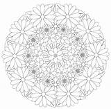 Mandalas Blume Blumenmandala sketch template