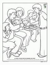 Coloring Lds Pages Sacrament Jesus Clipart Friend Church Primary Nursery God Child Children Another Peter Am Colouring Lesson Denies Choose sketch template