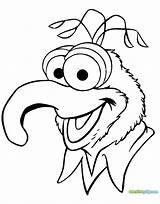 Gonzo Muppets Beaker Coloring Muppet Pages Drawing Fozzie Animal Book Bear Printable Face Disneyclips Getdrawings Bunsen Template Chef Funstuff sketch template
