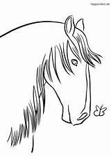 Pferdekopf Pferd Pferde Colomio Malvorlage sketch template