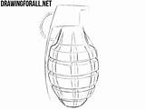 Grenade Draw Drawingforall Ayvazyan Stepan sketch template