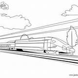 Trem Colorir Tgv Zug Coloriage Eurostar Ave Hellokids Dibujo Marche Trenes Desenhos sketch template