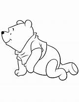 Coloring Bear Crawling Pooh Pages Cartoon Winnie Friends Clipart Flying 06kb Library Popular Line Comments sketch template
