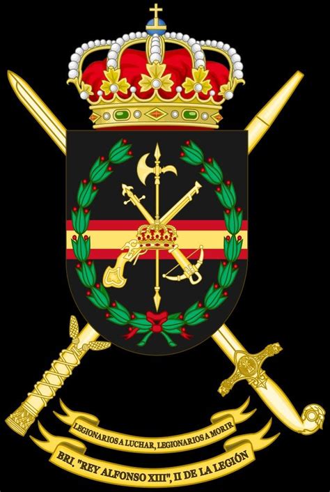 brigadas organicas polivalentes escudo de la brigada rey alfonso xiii ii de la legion